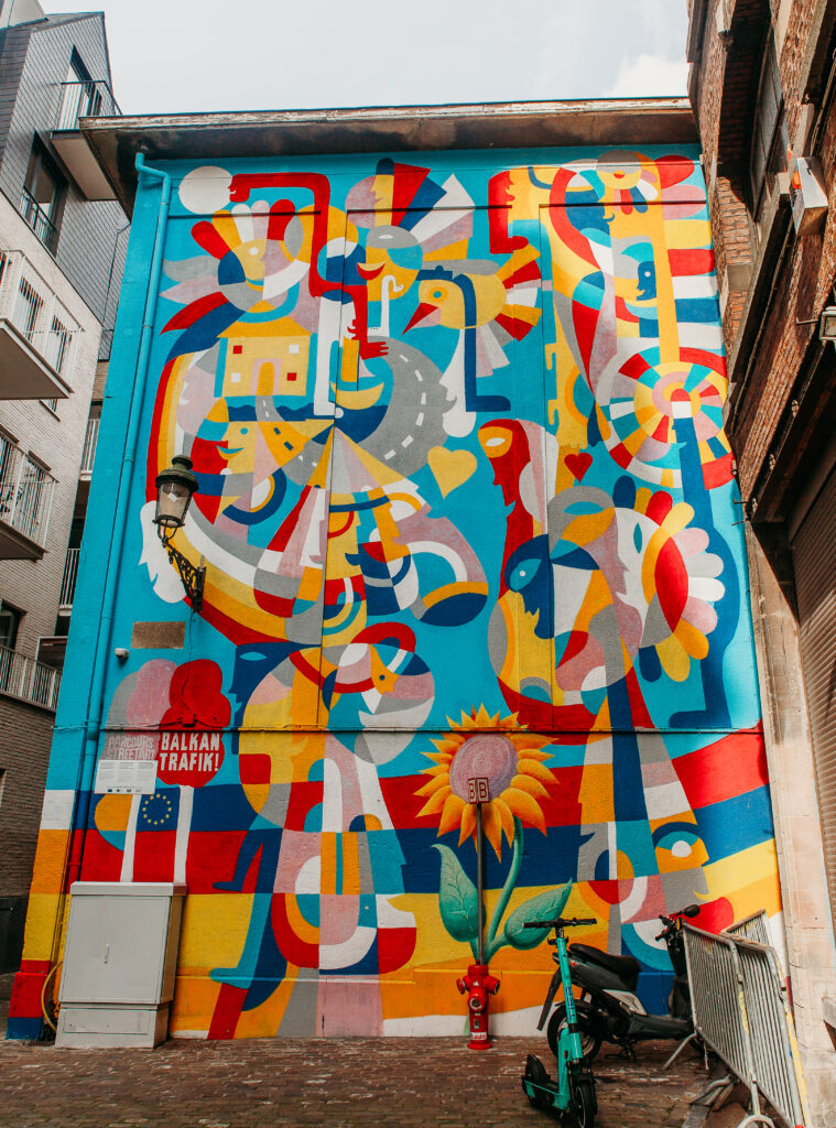 Street Art in Brussels; beautiful sites to visit in Brussels
