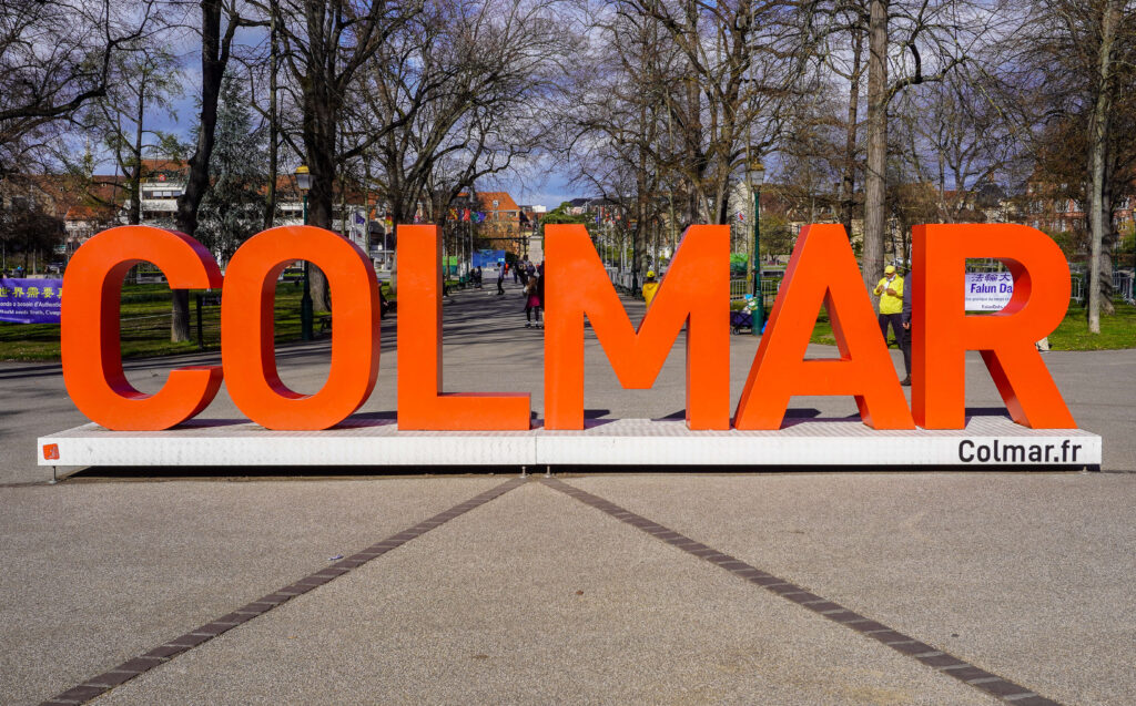 Colmar Sign with large letters